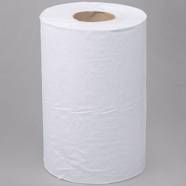 Tall white hand roll towel